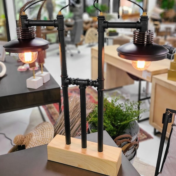 Pipe Lamp Etsy