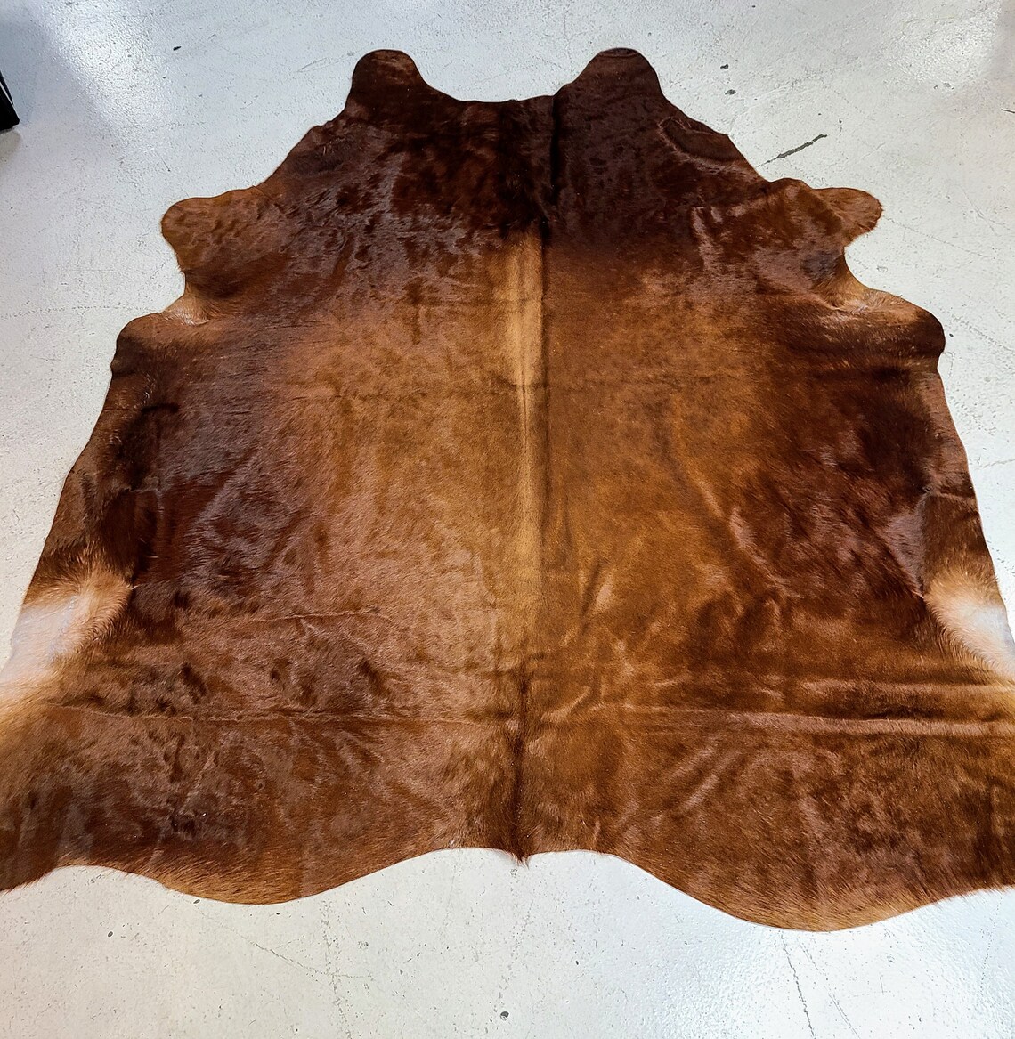 Dark Brown Authentic Cowhide Rug Fur Rug Etsy