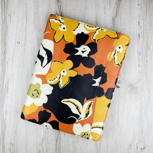 Custom Printed Vegan Leather Portfolio: Personalized Work Folder, Custom Padfolio with A4 Notepad