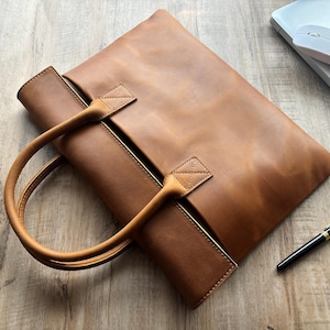 Gepersonaliseerde leren aktetas voor 13/14/15 Mac Air Pro M1/2/3/4, laptop-/MacBook-hoes