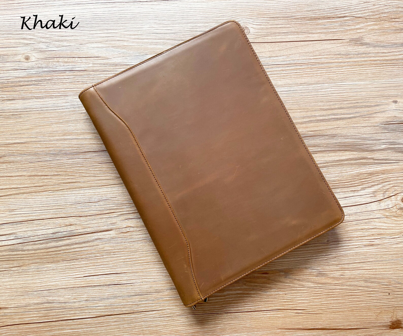 Personalized Leather Portfolio 3 Ring Binder Portfolio Etsy