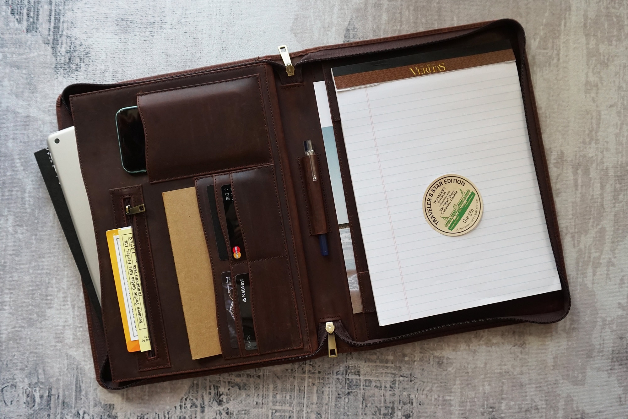 Personalized Leather Portfolio Padfolio for Letter Size Etsy UK