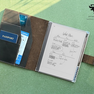 Personalized leather case for reMarkable 2, remarkable paper pro cases with pen holder