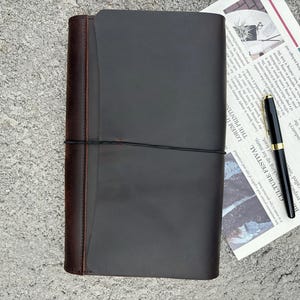 Personalized Leather A5 Receipt Organizer, Leather File Folder, Bill/Coupon/Invoices/Cards/Document Holder