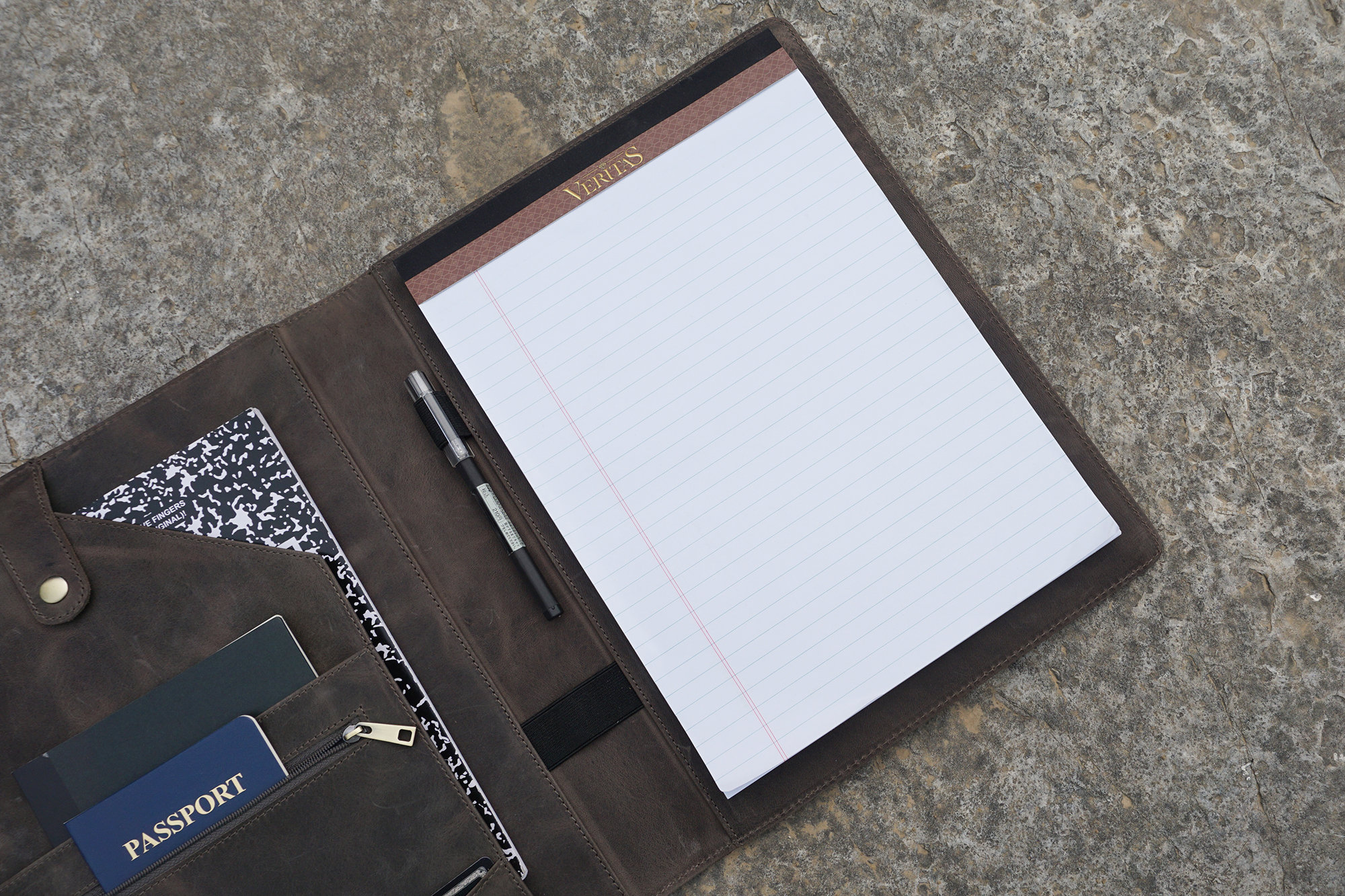 Leather Portfolio for Men Padfolio for Letter Size Notepad Etsy
