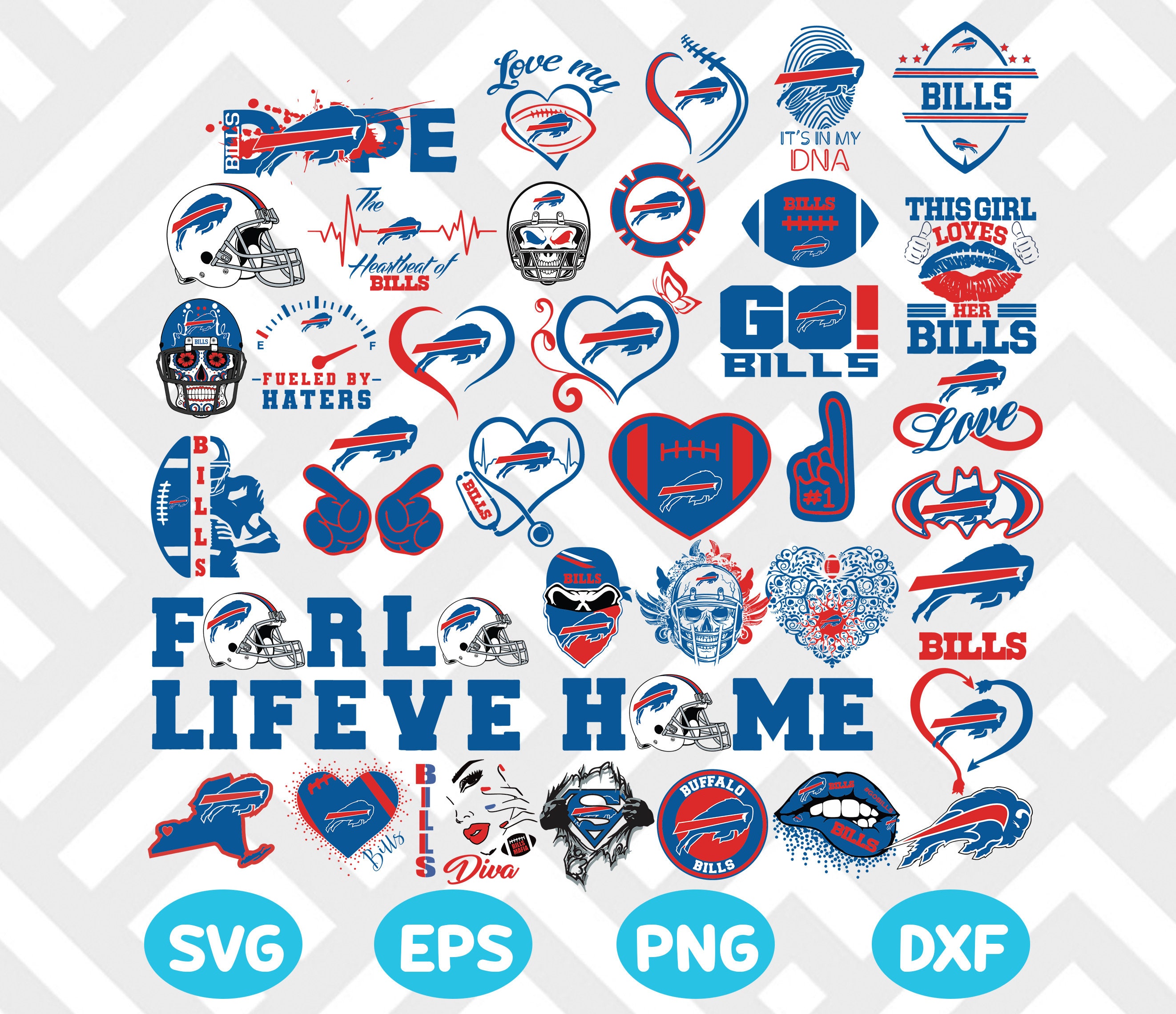Download Bundle Buffalo Bills heart NFL Svg Buffalo Bills Svg Bundle | Etsy