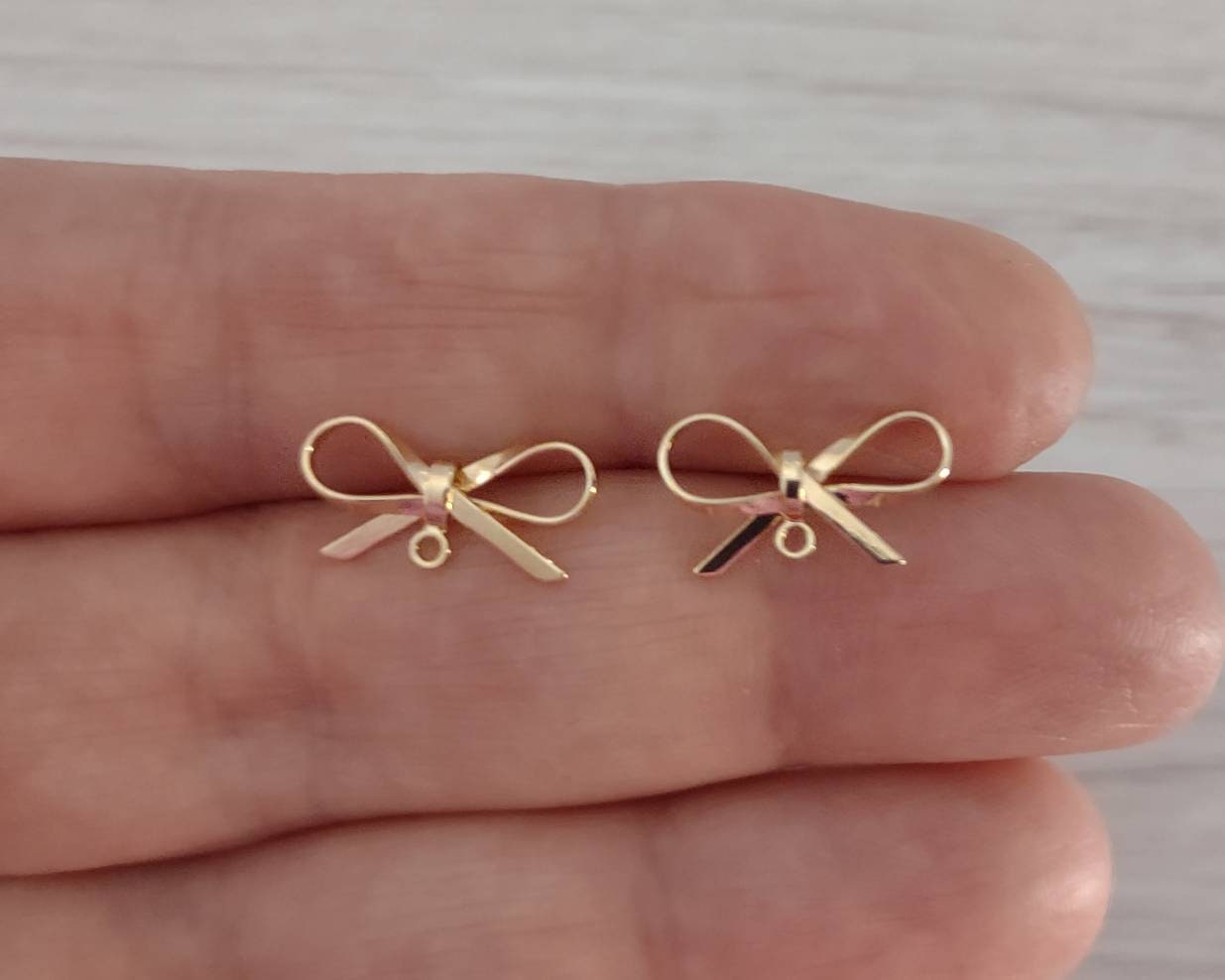10pcs Cubic Zirconia Stud Posts Rhinestone Loop Earrings Post Jewelry Making  Fin