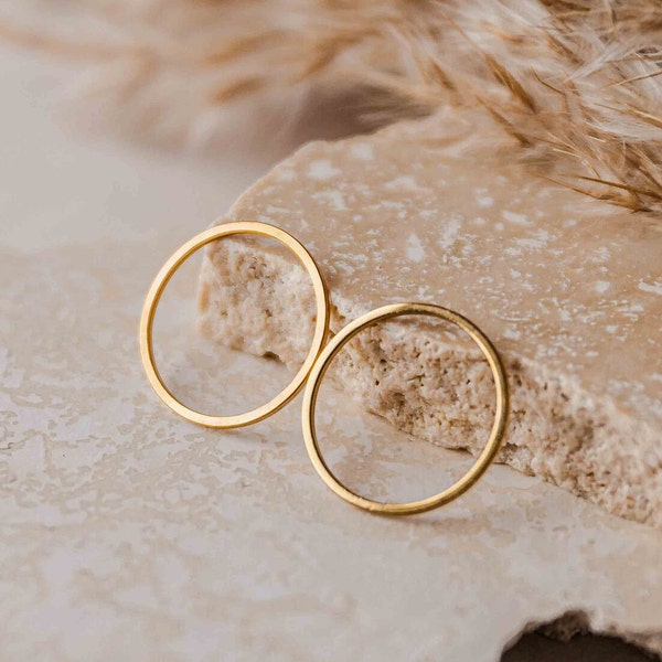 20mm GOLD Stainless Steel CIRCLE/ROUND Linking Rings, 10 Pcs, Closed Circle Connector Earring Finding