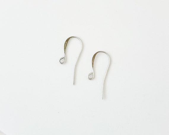 hammered bright silver hook ear wires, ear wires, bright silver ear wires,  hammered ear wires, earring wires, jewelry findings, jewelry ear wires