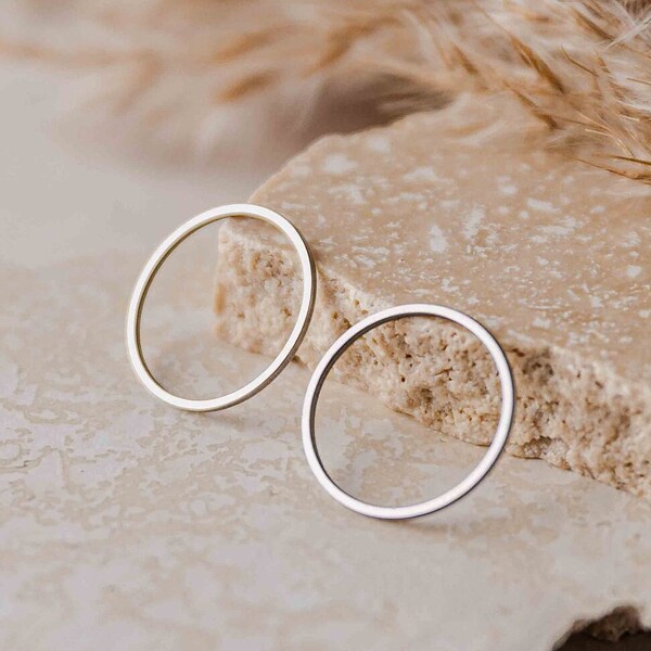 20mm SILVER Stainless Steel CIRCLE/ROUND Linking Rings (Smooth), 10 Pcs, Closed Circle Connector Earring Finding