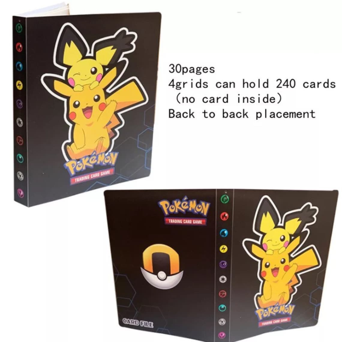 Pokémon Trading Card Holder Book Binder Eevee Pikachu Etsy
