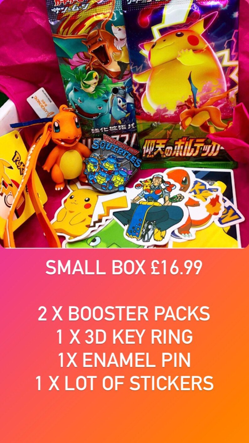 POKÉMON MYSTERY BOX Gift Box Japanese Pokemon Cards Etsy