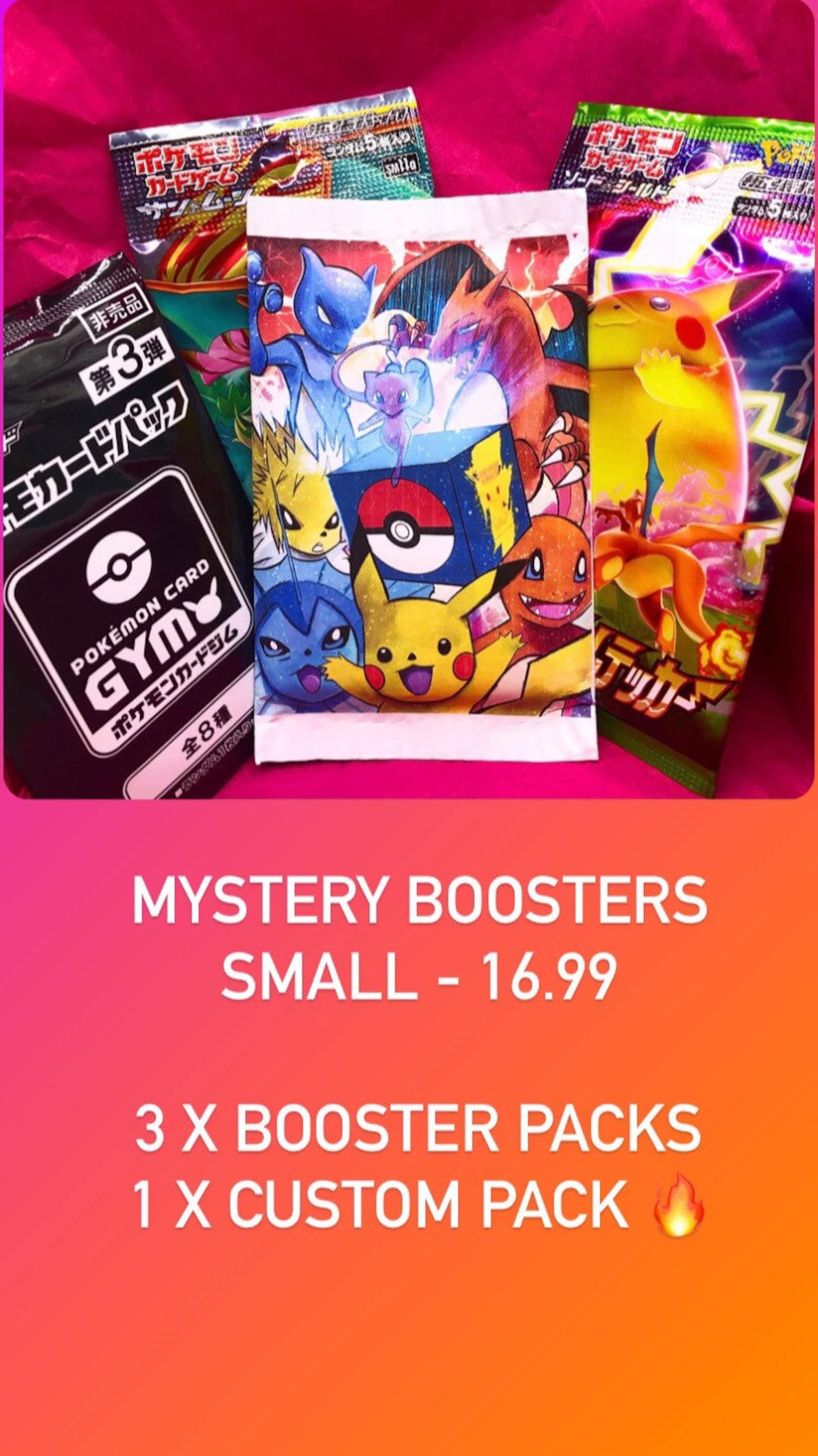 POKÉMON MYSTERY BOX Gift Box Booster Pack Bundle Etsy