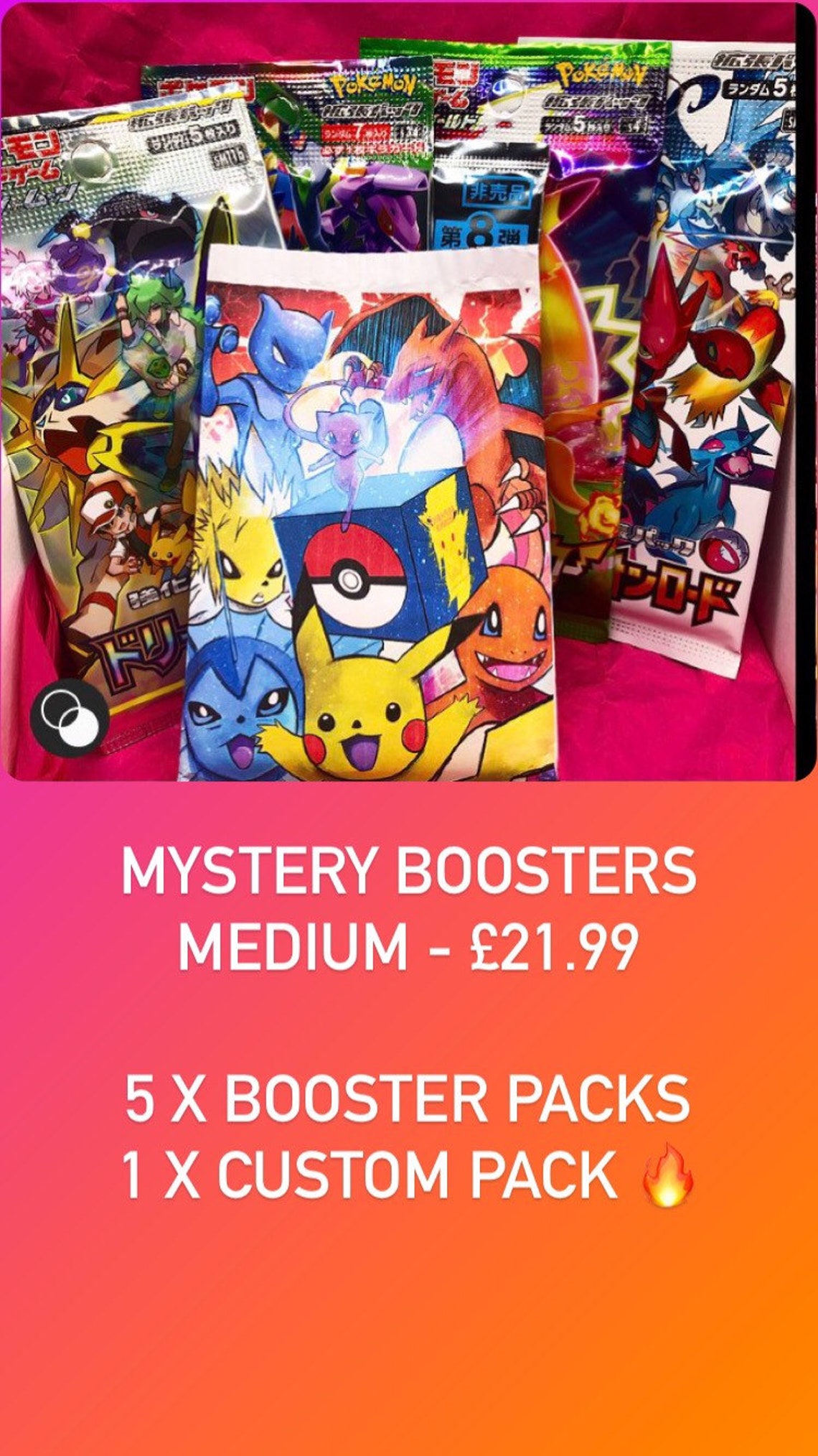 POKÉMON MYSTERY BOX Gift Box Booster Pack Bundle Etsy