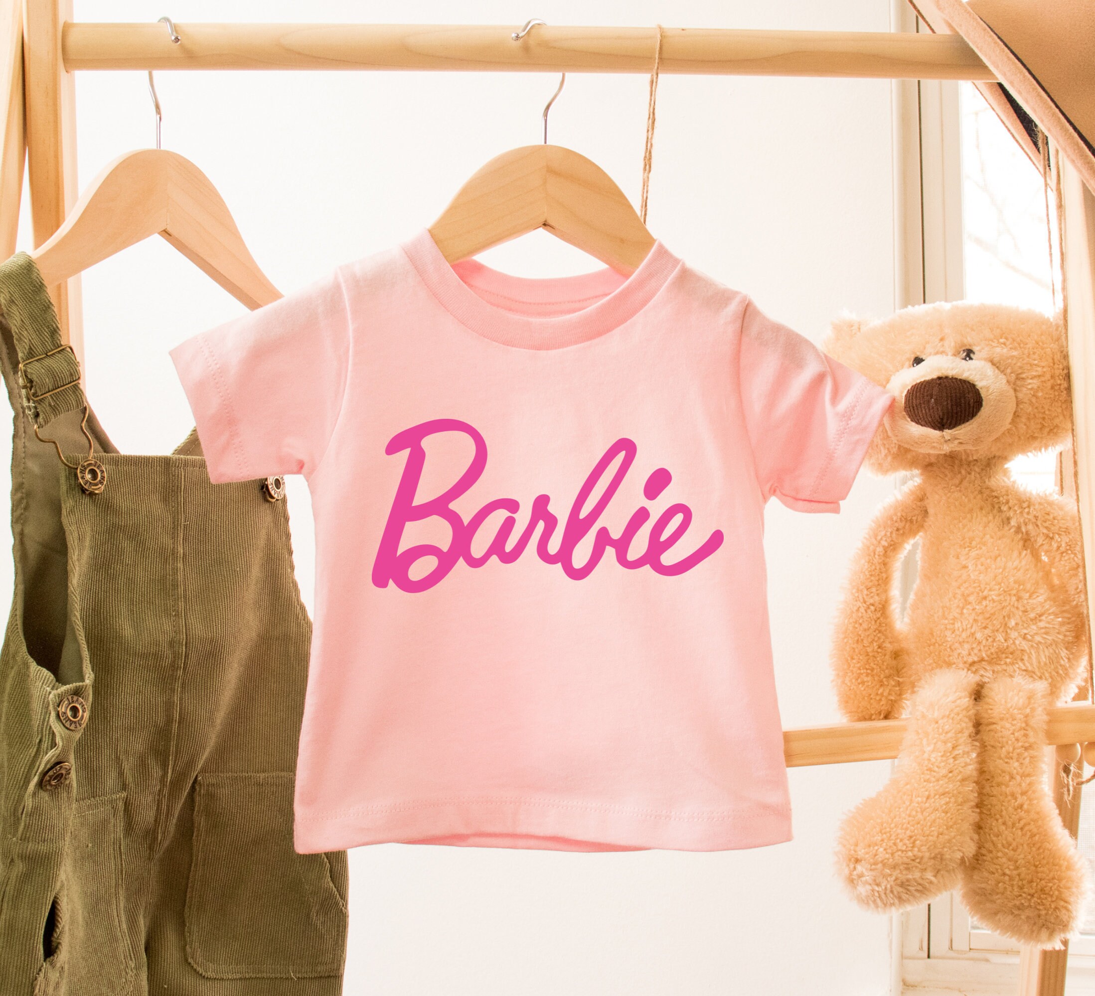 Barbie Shirt Little Girl Shirt Cute Pink Barbie Tshirt Etsy