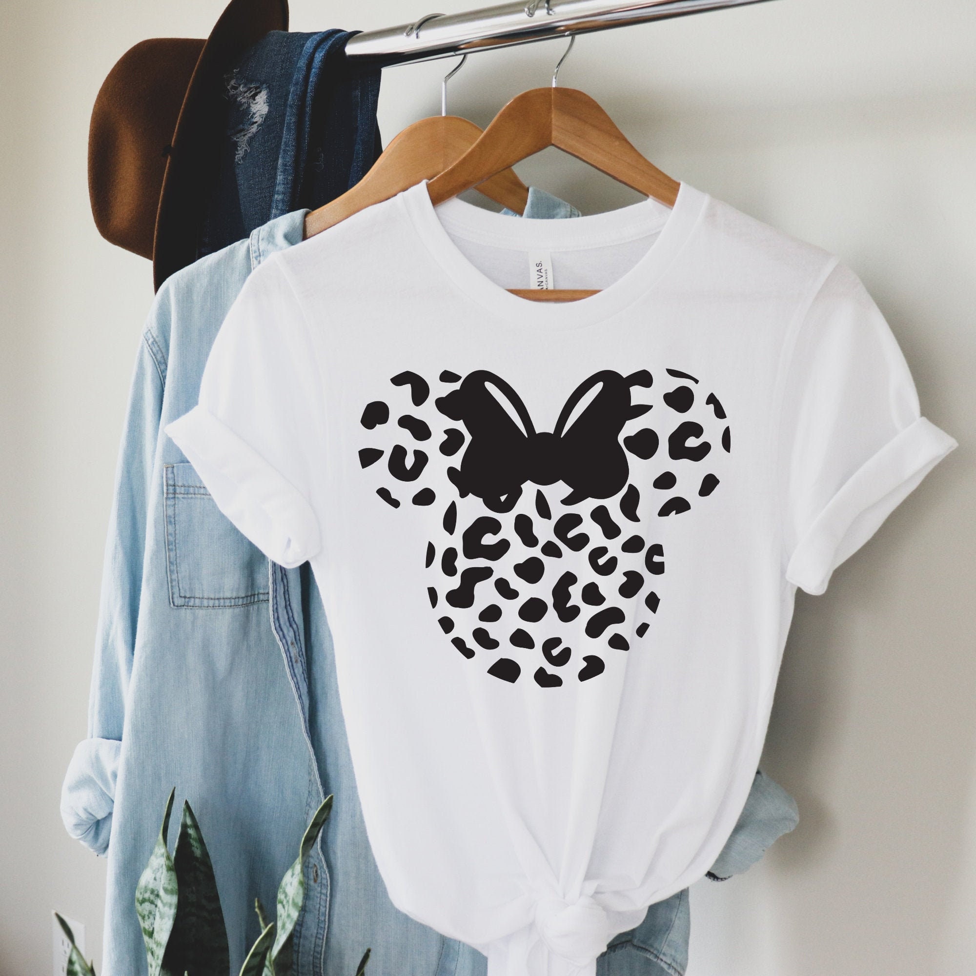 minnie mouse leopard shirt