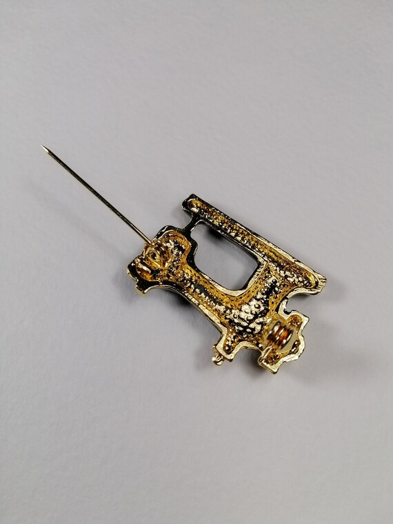 Sewing machine brooch, Vintage singer sewing pin,… - image 5
