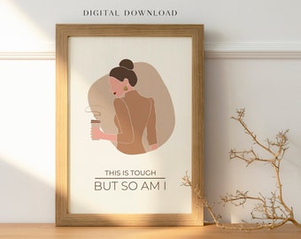 Girl Boss Art Print | Motivational Office Decor (Digital Download)