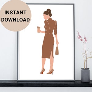 Boss Babe Wandkunst | Weibliches Büro Dekor