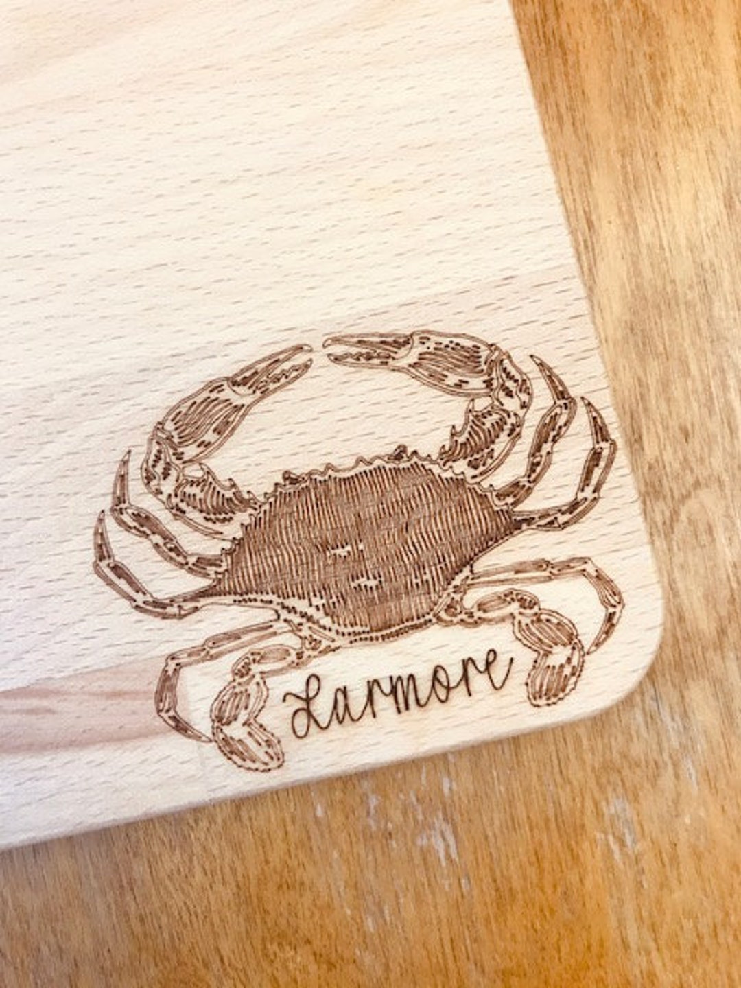 Custom Crab Cutting Board Crab Charcuterie Board Maryland Etsy