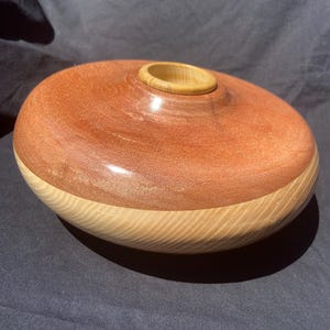 Wooden designer candle holder