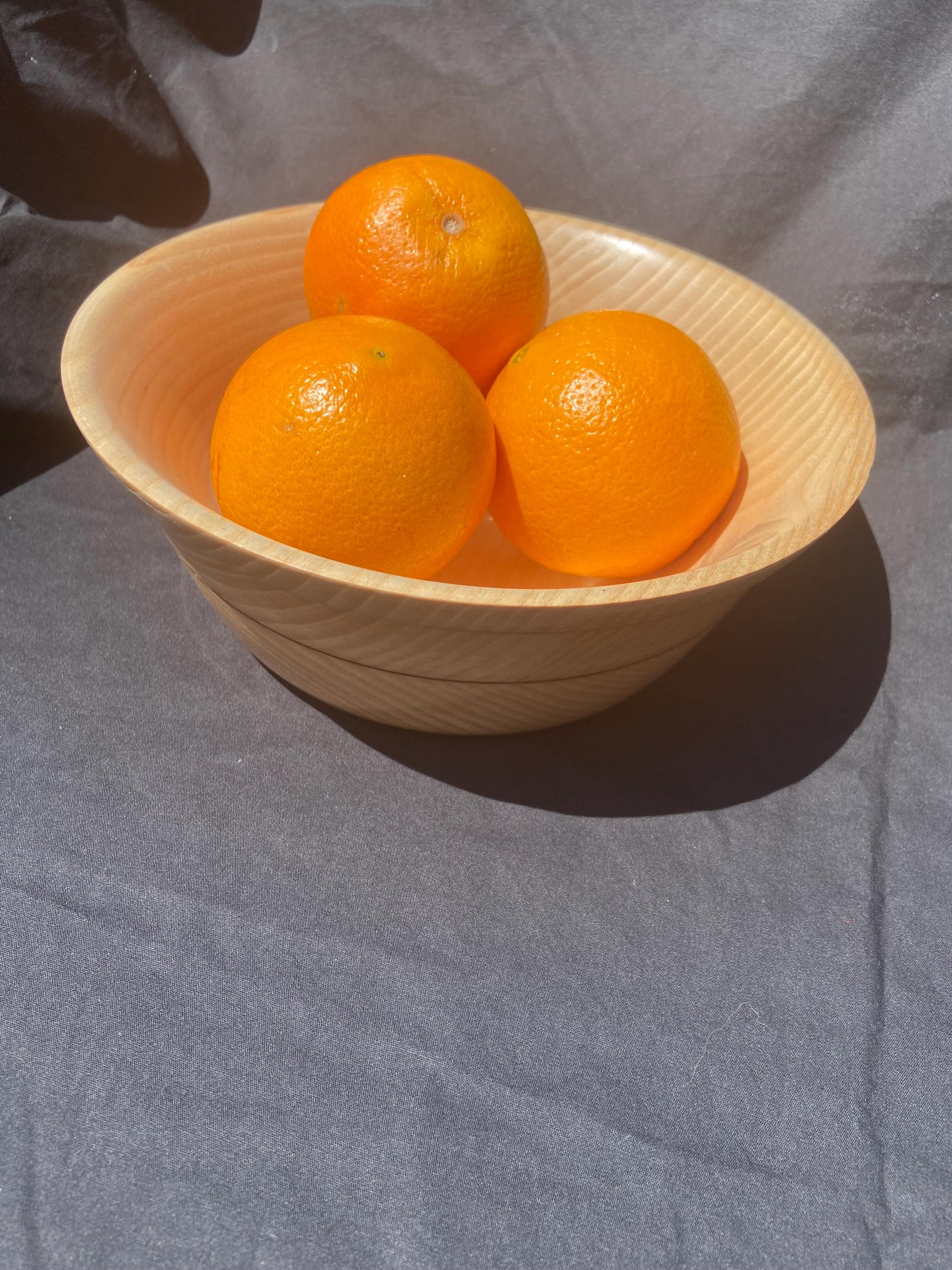 Wooden salad bowl