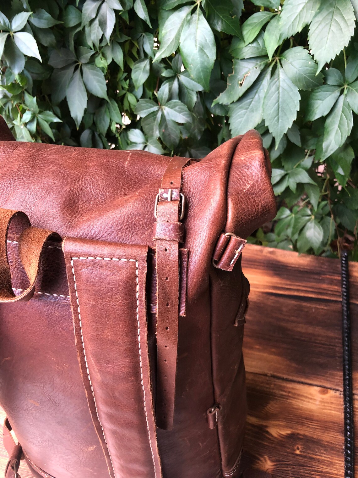 Handmade leather backpack Etsy