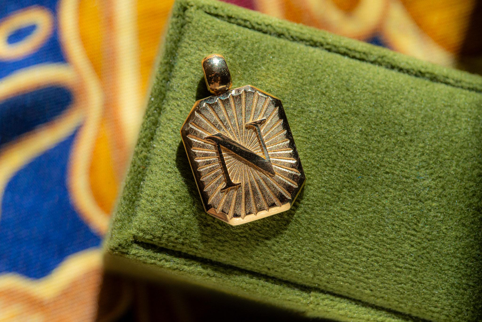 Letter M Locket - Etsy