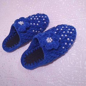 Crochet Slippers with Pearl Beads,Adult Slippers Socks,Braids,Slippers Women Family Kids Adult,Plush Home Slippers,Plush Slippers,Slippers