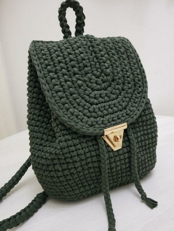knitted backpack