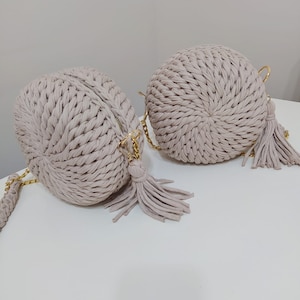 Round leather bag women,Round crochet Bag,Circle bag,Crossbody Bags for Women,Mothers Day Gift for Her,Messenger Round Circle Tote Bag
