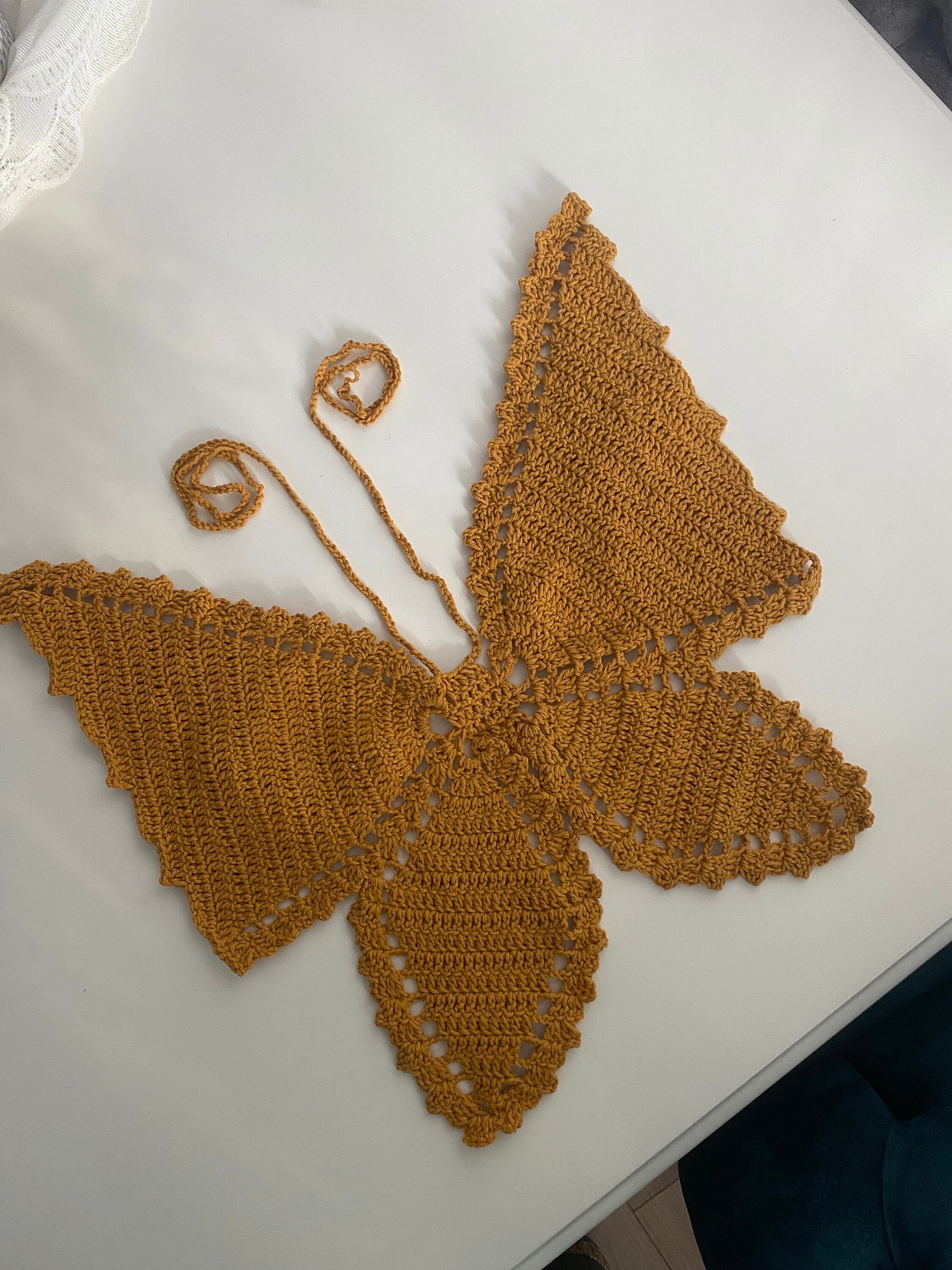 Butterfly Crochet Top,butterfly Shelly Crochet Top,crochet