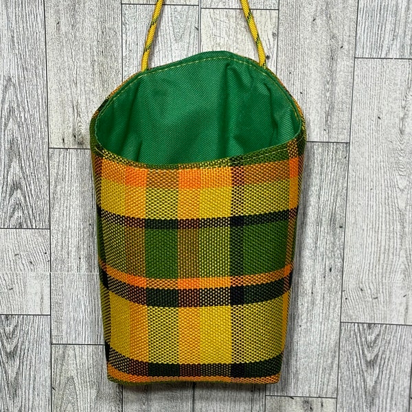 VW hanging basket / yellow, green, orange, black (green int)