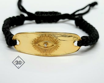 Bracelet mauvais œil par BeadsChain20 • Bracelet minimaliste • Bracelet délicat