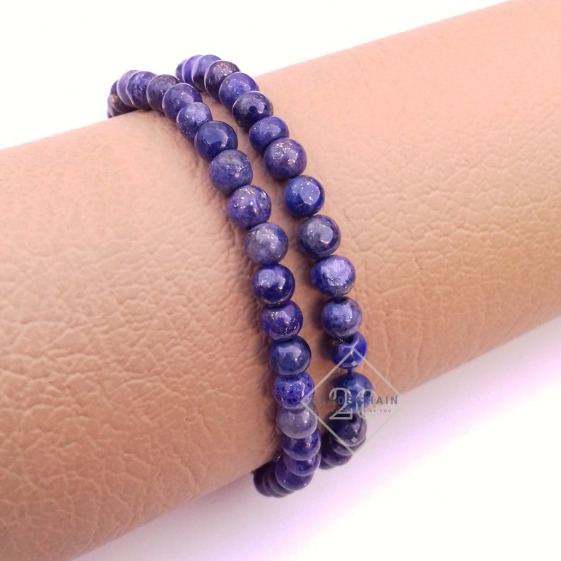 5mm Lapis 13inch1Strand by BeadsChain20 \u2022 Strand Loose Beads \u2022 Dainty Lapis Beads