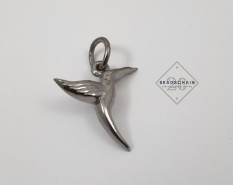 10Pcs Brass Bird Charms, Brass Findings, Bird Pendants with Ring, Jewelry Supplies, Brass Pendants, Brass Earrings