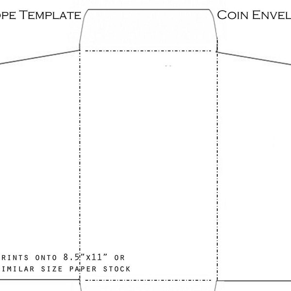Envelope Template For Money Design Yourself White Print A4 Paper Cut Out Small Envelope Template For Coins DIY Accessories Jpg Download