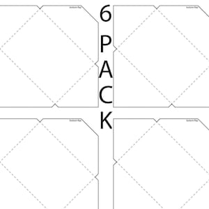Envelope Letter Template A4 Paper Print White Wedding Invitations Cards For Small Note Envelope 6 In 1 A4 Cut Out DIY Accessory Jpg Download