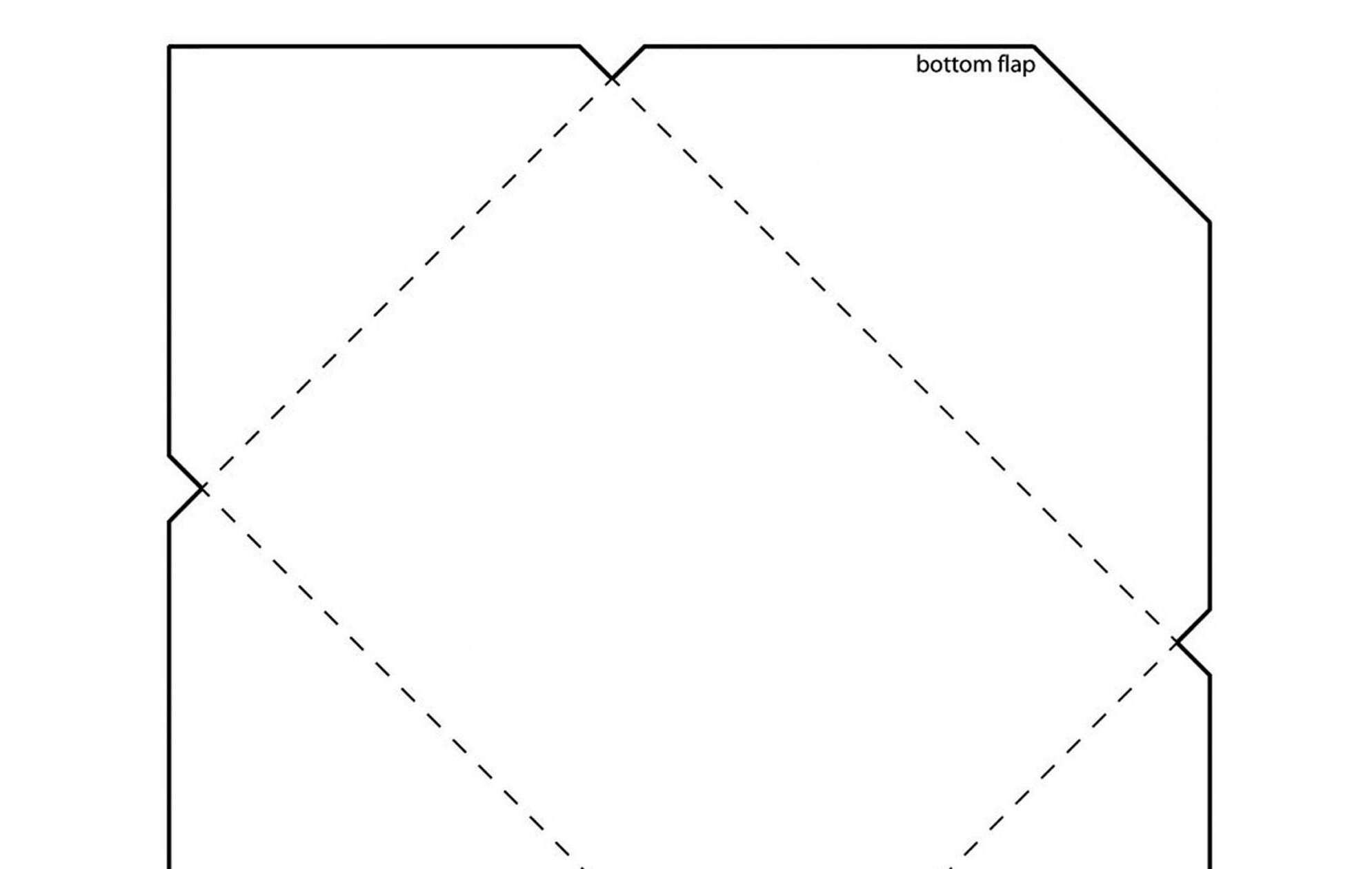 Letter Envelope Template Simple White Download A4 Paper Print Etsy