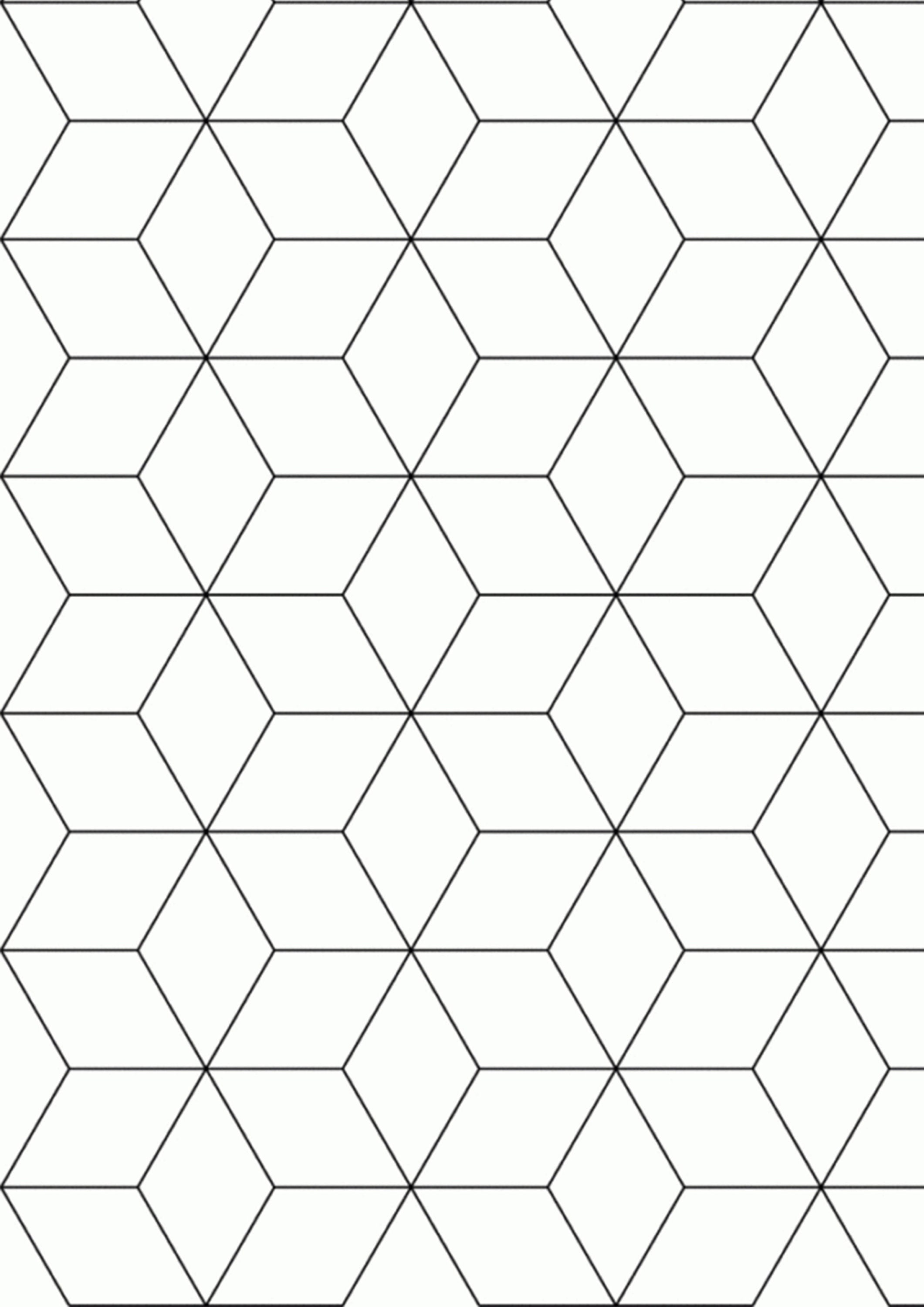 3D Cube Wallpaper A4 Print Retro Template Create Your Own - Etsy