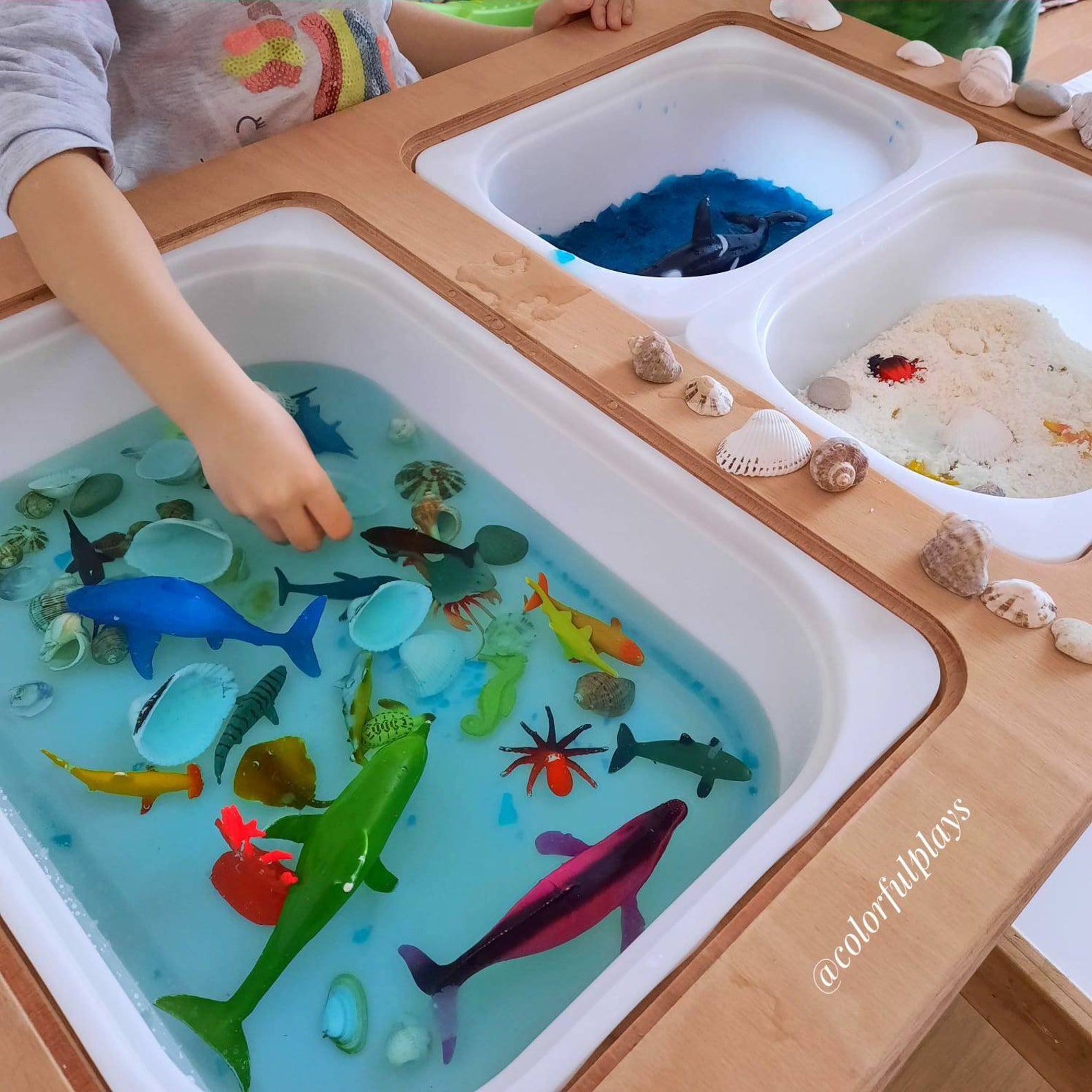 Sensory Table Flisat Table Activity Table Montessori Table Etsy