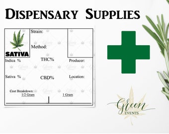 Indica Cannabis Strain Product Information Card DIY Editable Template  Recreational Medical Marijuana Dispensary Supplies Labels Printable  Invitations & Announcements Templates etna.com.pe