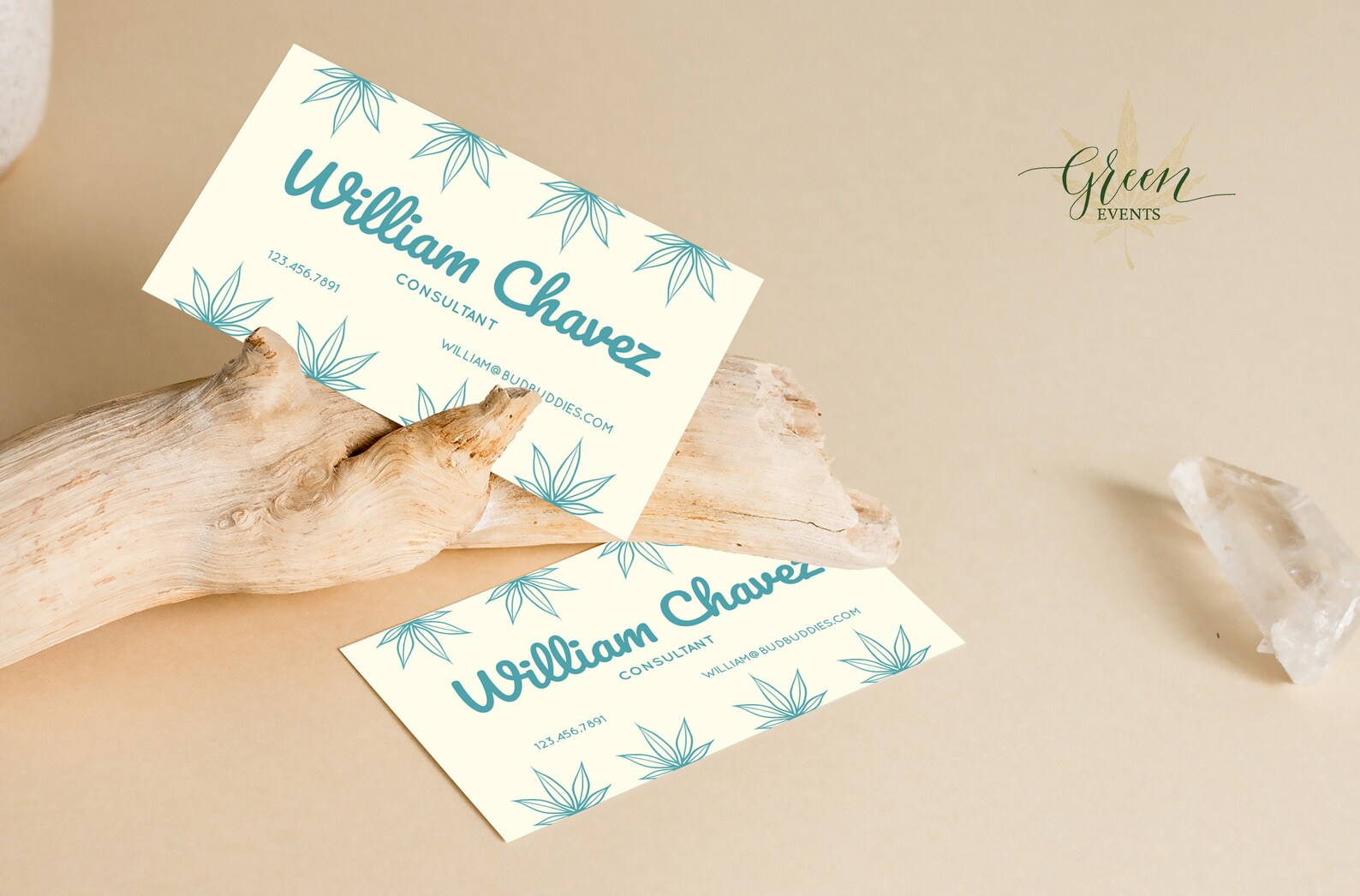 Cannabis Business Card Template DIY Editable Marijuana Weed Etsy
