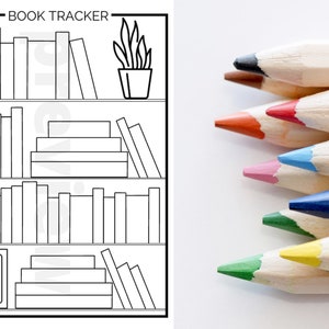 Traqueur de livre imprimable 2025 | Outil de suivi du livre PDF imprimable | Journal numérique de suivi des livres | Cadeaux pour les amateurs de livres | Teneur de livres