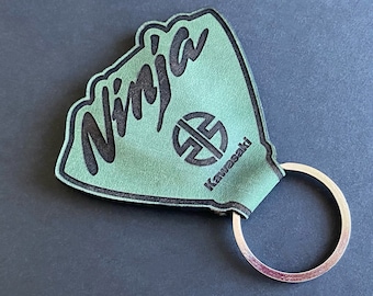 kawasaki ninja keychain with a lifetime warranty