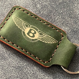 bentley gift; bentley present; bentley leather keychain