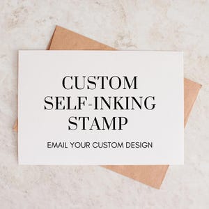 Custom Logo Self-Inking Stamp: Personalized Business Gift