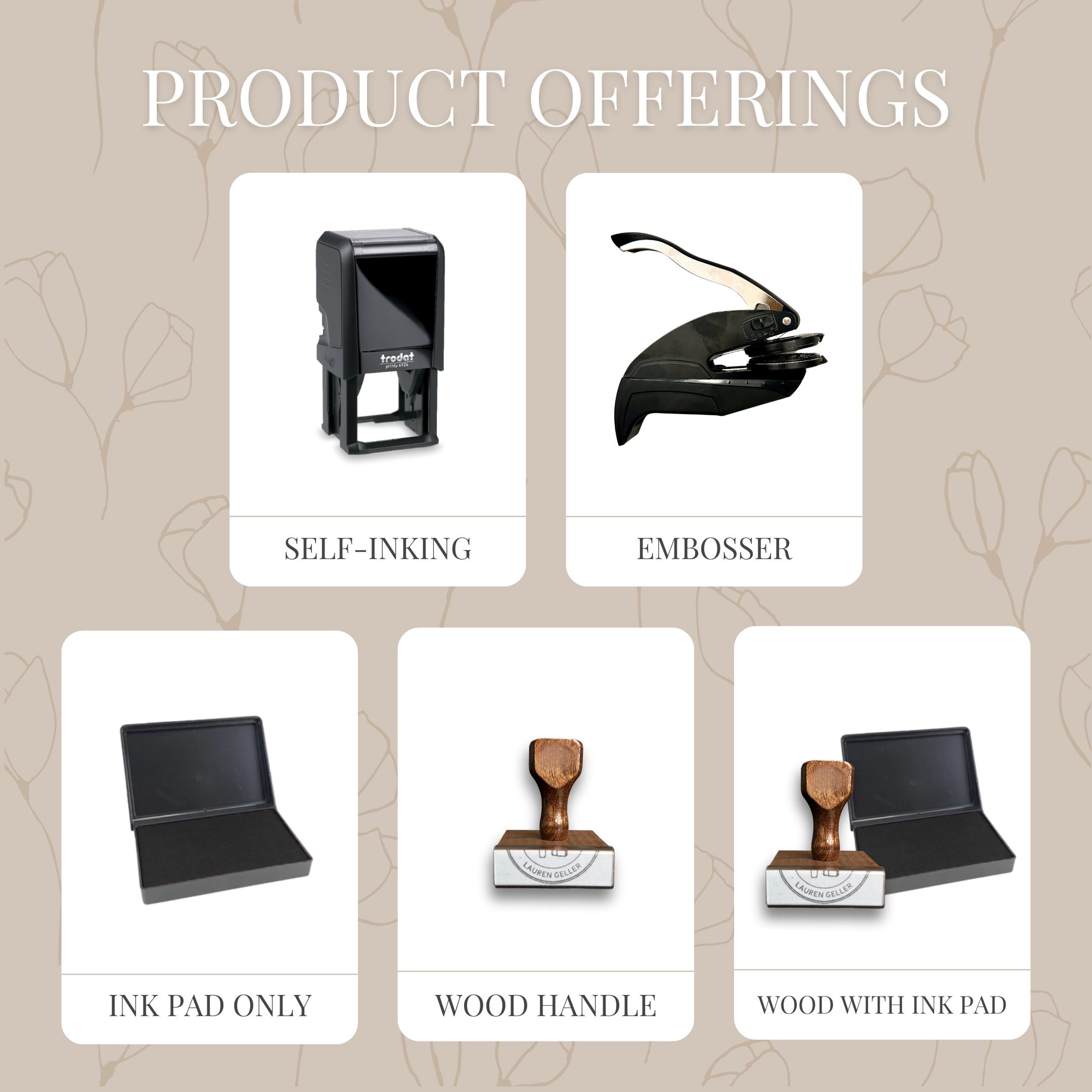 Custom Handmade by Stamp: Floral Embosser, Artist Gift - Etsy
