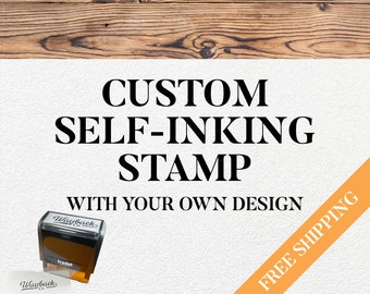 Custom Self-Inking Stamp, Personalized Gift, Self-Inking Stamp, Business Logo, Unique Entrepreneur Present, Small Business Owner