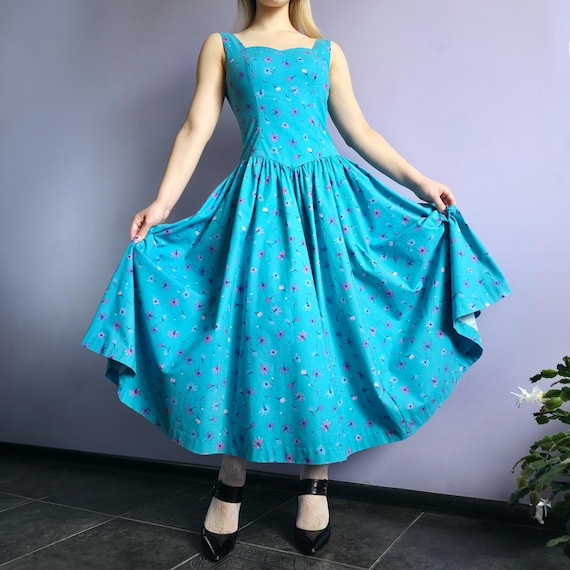 LAURA ASHLEY Vintage 80s Two-piece Formal Suit: Open Back Sundress